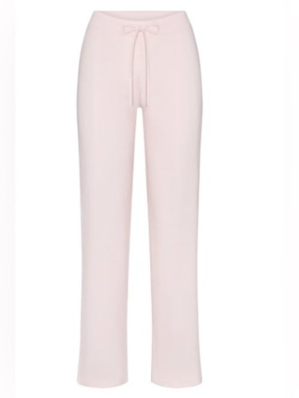 Skims Limited Edition Cotton Jersey Straight Leg Pant New with Tag L Barely Pink